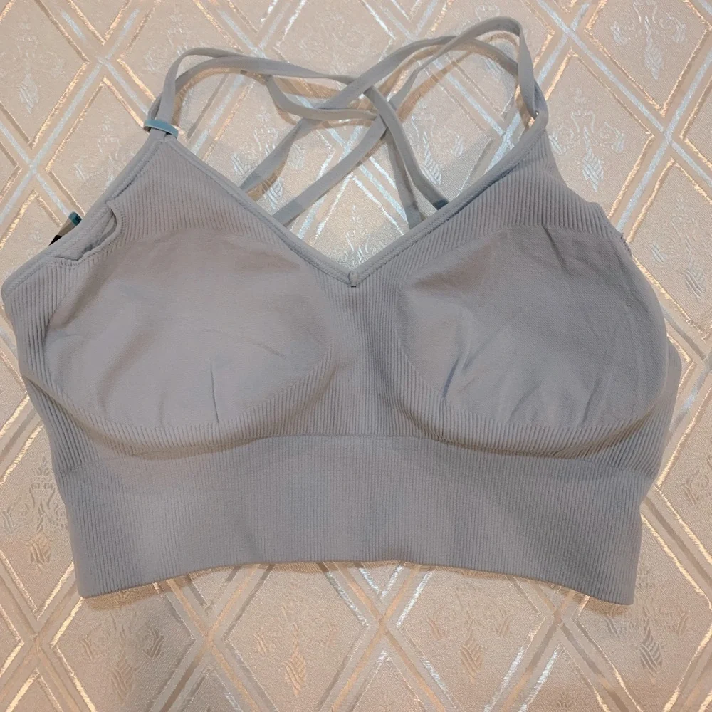 Kohl's Light Blue Ribbed Bralette (only one for sale)